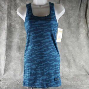 NWT Under Armour‎ BLUE Geometric Print ATHLETIC TANK TOP SHIRT wom's Size S ANB